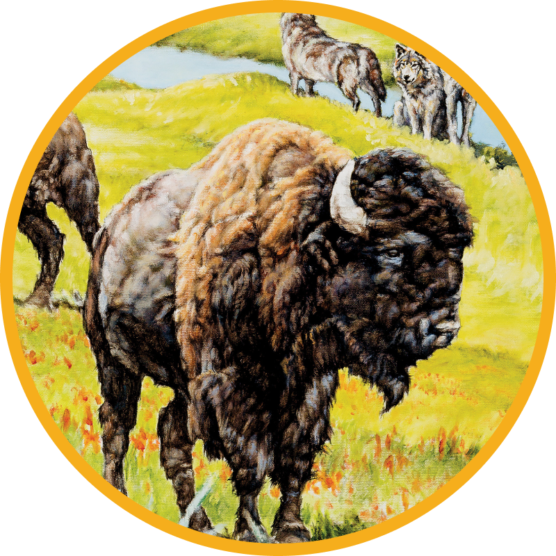 Painting of Bison
